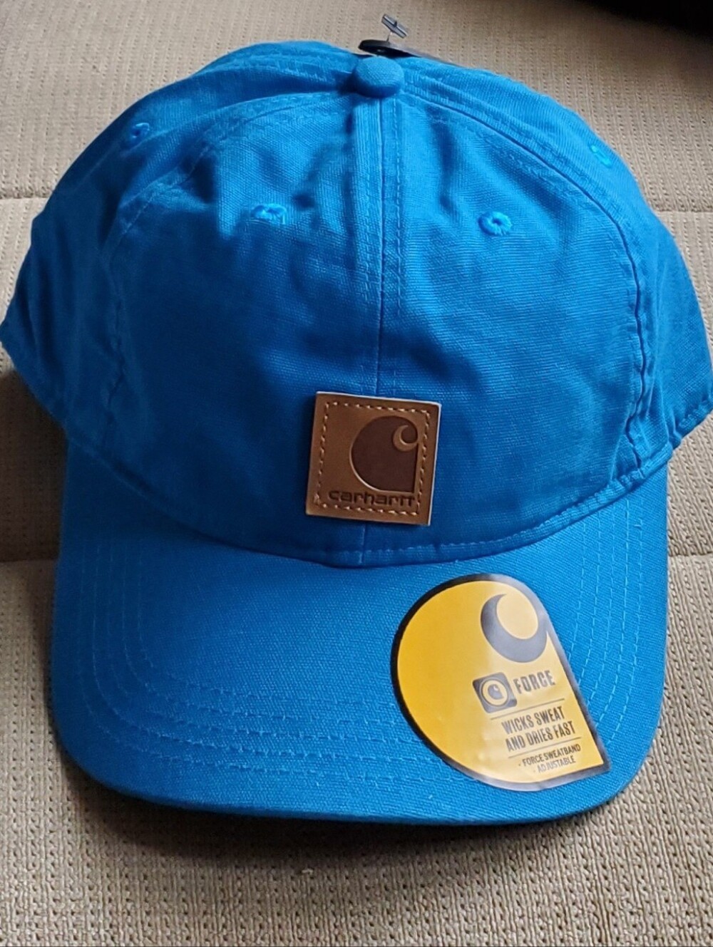 Carhartt Blue Cotton Logo Cap